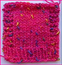 photo of sample of stitch pattern