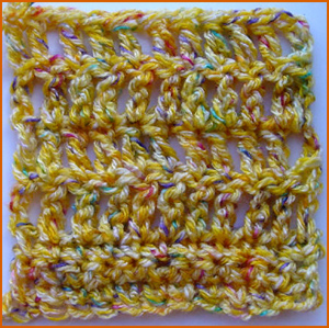 image of double crochet pattern